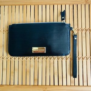 Steve Madden Black and Gold Wristlet.